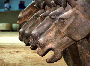 terra cotta horse