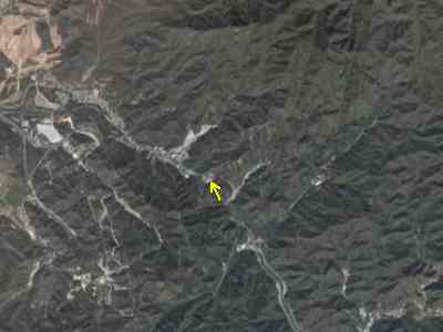 View of the Great Wall from space. Can you see it?