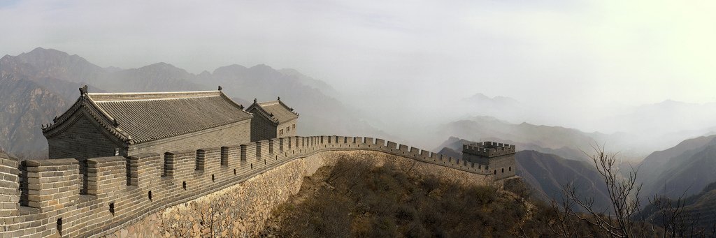 A beautiful view of the Great Wall in China