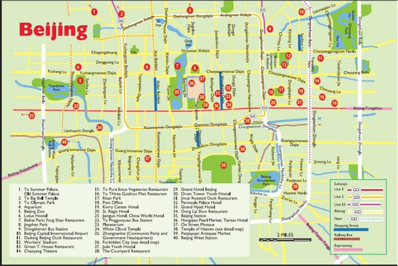 jingshan park map