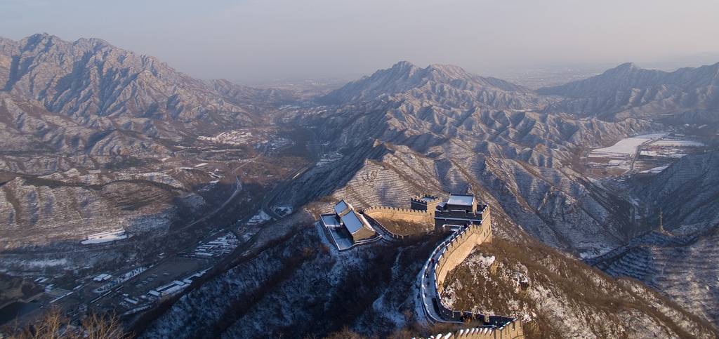 The Great Wall of China during winter
