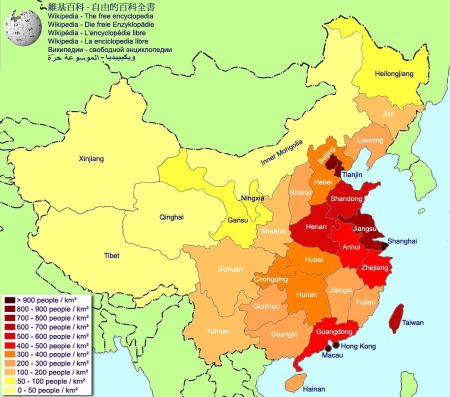 China Population Density Maps (Downloadable Maps) China Mike