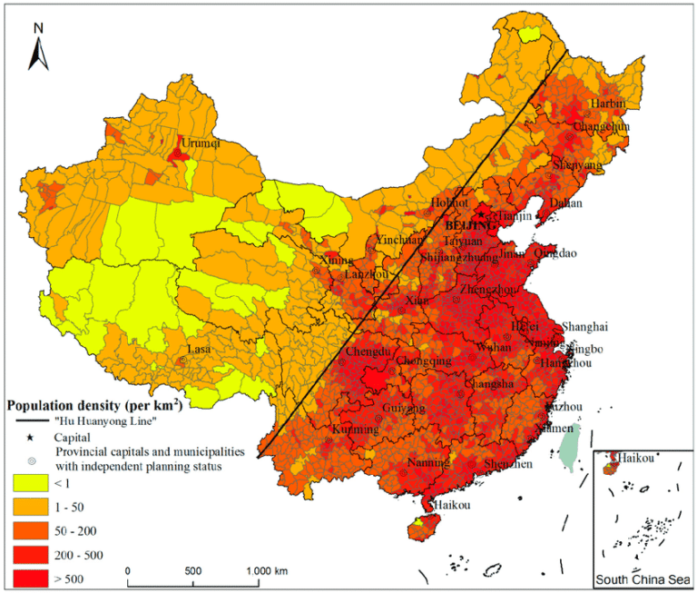 China Population Density Maps (Downloadable Maps) | China Mike